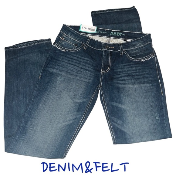 Cruel Girl Mid Rise Slim Hip & Thigh Bootcut Denim Jeans/Pants | NEW/NWT!!💜🤠👖 - Picture 1 of 6